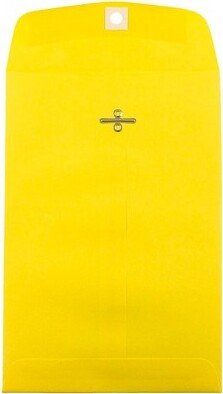 JAM Paper & Envelope JAM Paper Open End Clasp #1 Catalog Envelope 6 x 9 Yellow 100/Box 87972