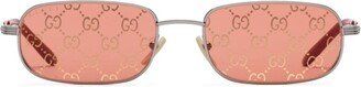 Double G rectangle-frame sunglasses