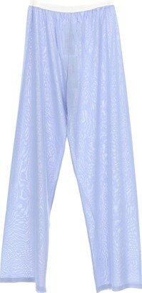 Semi-Sheer Wide Leg Trousers