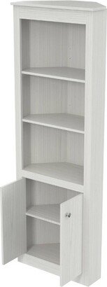 70.02 2 Doors Corner Bookshelf Washed Oak