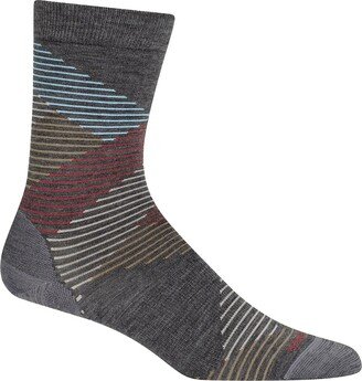 Lifestyle Fine Gauge Crew Dashes Sock - Women's