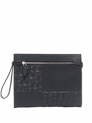 Gancini embossed clutch