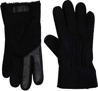 Contrast Water Resistant Sheepskin Tech Gloves (Black) Extreme Cold Weather Gloves