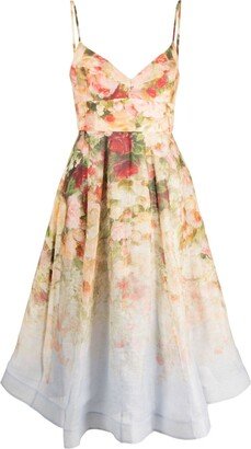 Luminosity floral-print dress