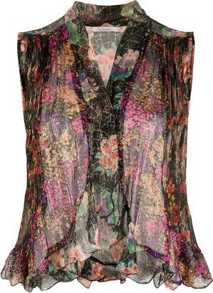 Floral Sheer Blouse