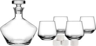 9pc Crystal Marmont Decanter Set - Godinger Silver