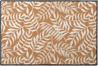 Door Mats: Moving Palms Door Mat, Orange