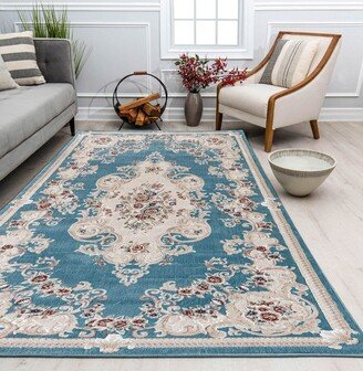 Centurion CY20B Classic Blue Transitional Vintage Blue Area Rug,