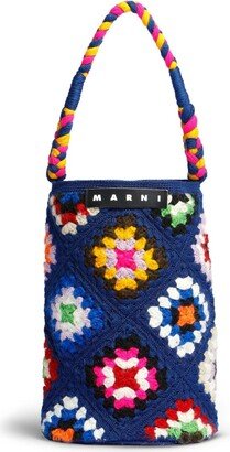 large Cylinder crochet tote bag