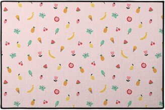 Door Mats: Freshy Summer - Pink Door Mat, Pink