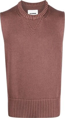 Sleeveless Knitted Jumper