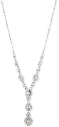 Multi-Crystal and Pave Y-Neck Necklace