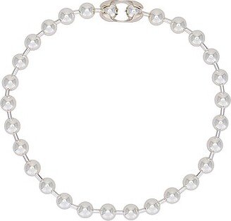 925 Bulky Ball Choker in Metallic Silver