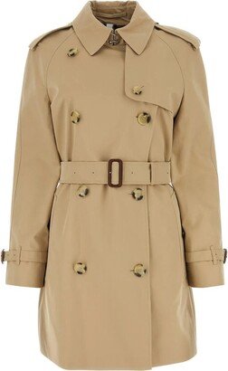 Beige Gabardine Trench Coat