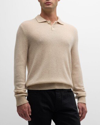 Men's Brushed Cashmere Polo Shirt