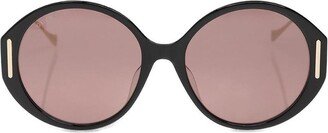 Rounded Frame Sunglasses-AA