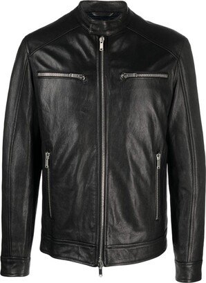 Leather Biker Jacket-AW