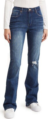 Hoyt Stretch Organic Cotton Mini Bootcut Jeans