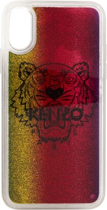 Multicolor Glitter Tiger Head iPhone X/XS Case