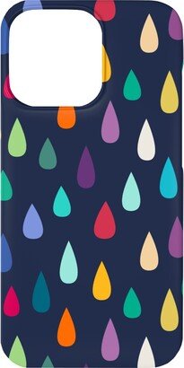 Custom Iphone Cases: Raindrops - Multi Phone Case, Silicone Liner Case, Matte, Iphone 13 Mini, Multicolor