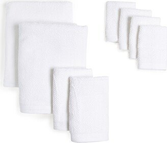 8-Piece Cotton Towel Bundle Set