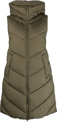 Jude chevron-quilted hooded gilet