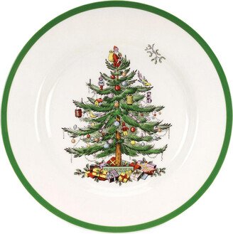 Set Of 4 Christmas Tree Dinner Plates