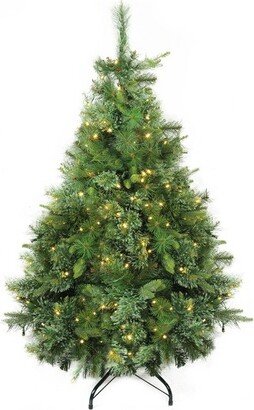 Northlight 4.5' Prelit Artificial Christmas Tree Full Ashcroft Cashmere Pine - Warm Clear LED Lights