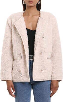 Faux Shearling Clip Jacket