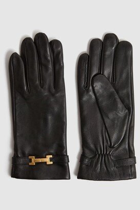 Leather Hardware Gloves