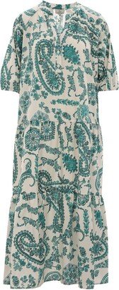 Parsley Print Short-Sleeved Dress