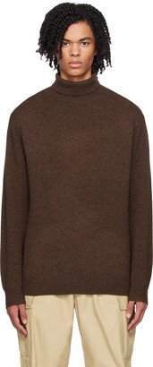 Brown Rolled Turtleneck