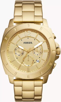 Fossil Outlet Privateer Sport Chronograph Gold-Tone Stainless Steel Watch