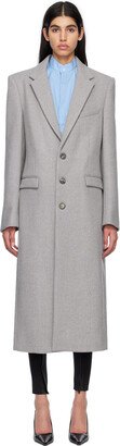 Gray Single-Breasted Coat