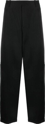 Drop-Crotch Wide-Leg Trousers