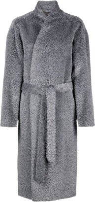 Faux-Fur Alpaca-Blend Coat