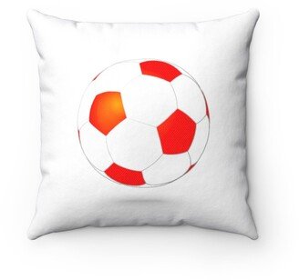Soccerball Pillow - Throw Custom Cover Gift Idea Room Decor