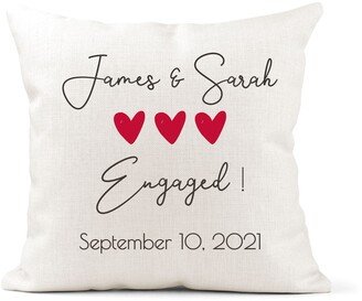 Personalized Engagement Pillow, Gift
