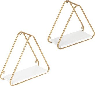 2pc Tilde Triangle Accent Shelf Set - Kate & Laurel All Things Decor