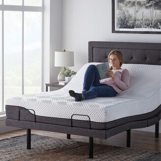 LUCID 10-inch Hybrid Mattress and L300 Adjustable Bed Set