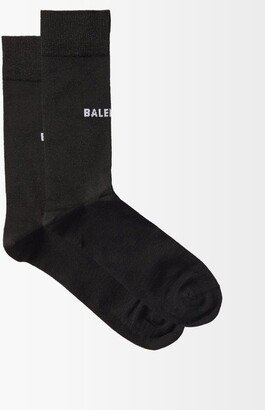 Logo-jacquard Cotton-blend Lurex Socks