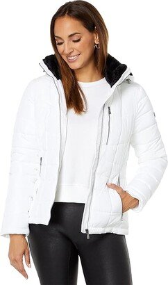 Short Puffer (White) Women's Clothing