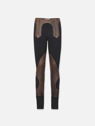 Leather Combo Pants-AA