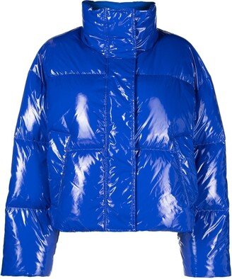 Funnel-Neck Puffer Jacket-AE