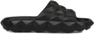 Garavani Roman Stud Slip-On Flat Slides-AA