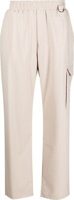 Family First Elastic-Waist Straight-Leg Trousers