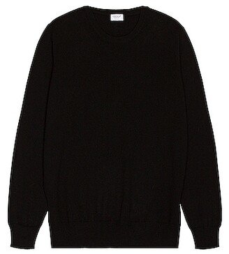 Ghiaia Cashmere Cashmere Crewneck in Black