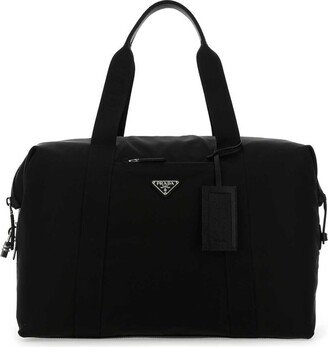 Logo Plaque Duffle Bag-AB