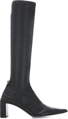 Pointed-Toe Knee-Length Boots