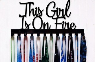 This Girl Is On Fire - Medal Holder Metal Cheer Made in Usa